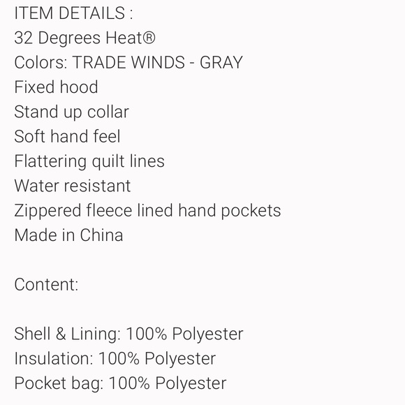 32 Degrees ladies hooded jacket - Picture 5 of 6